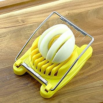 Plastic Multi Purpose Egg Cutter/Slicer with Stainless Steel Wires- Random Colors