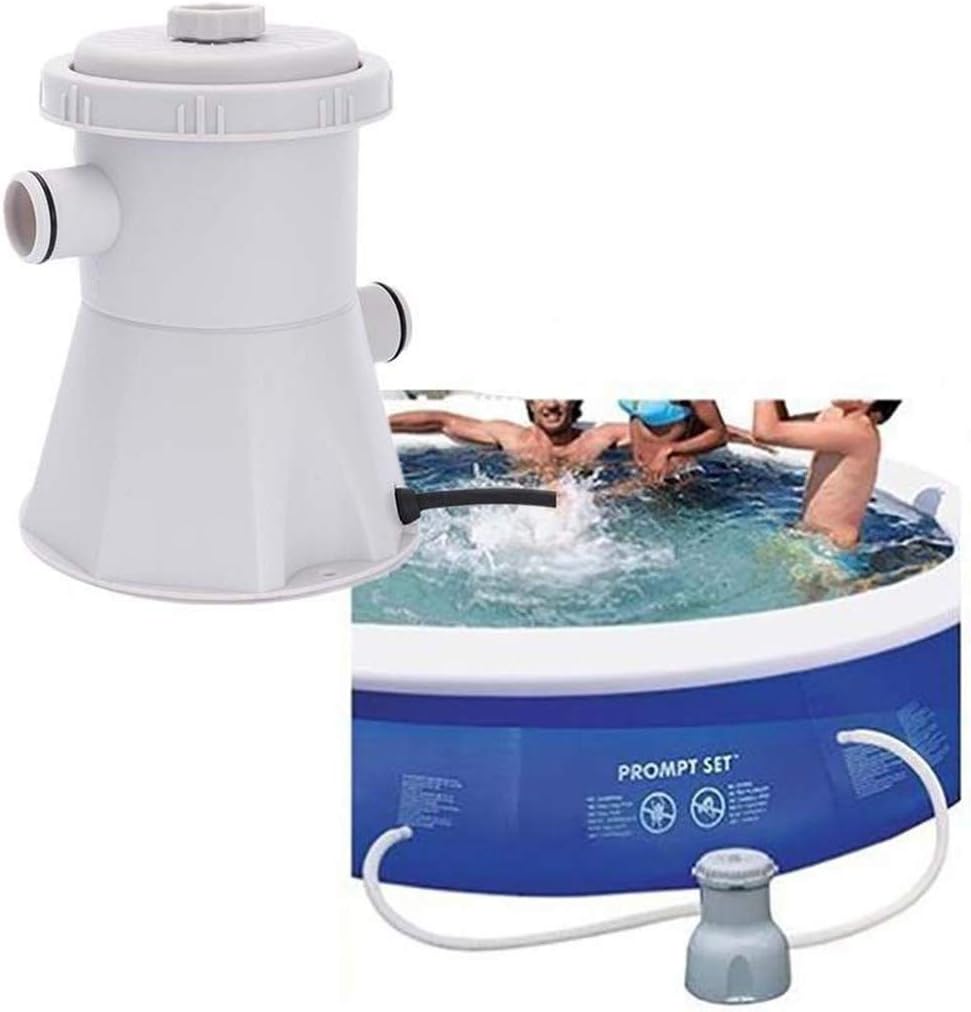 Yukify Water Cleaner Filter Pump Swimming Pool Water Circulation Pump 110V 15W Electric Swimming Pool Filter Pump Cartridge Filter Pump for Above Ground Pools Cleaning Tool