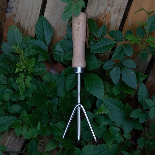 Set de herramientas de jardinería Rooty 3 piezas acero inoxidable miniatura 7
