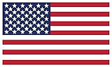 American Flag Vinyl Decals - Indoor Home, Car or Truck Use for Windshield, Rear Window, or Glass -...