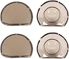 Voodonala Front Headlight Cover Trim Compatible with Dodge Challenger Exterior Accessories 2015-2024, Smoked Black