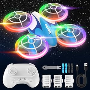 Drohne für Kinder, ShinePick Kinderdrohne Mini Drohne Kinder Spielzeug Ferngesteuertes Flugzeug Geschenk für Jungen Mädchen ab 6 7 8 9 10+ Jahre Toy Drohnen mit 360°-Flips und LED-Lichter