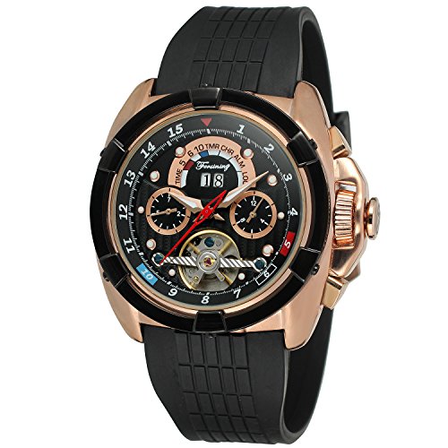 Forsining Men's Automatic Self-winding Calendar Brand Leather Strap Wrist Watches FSG291M3T1