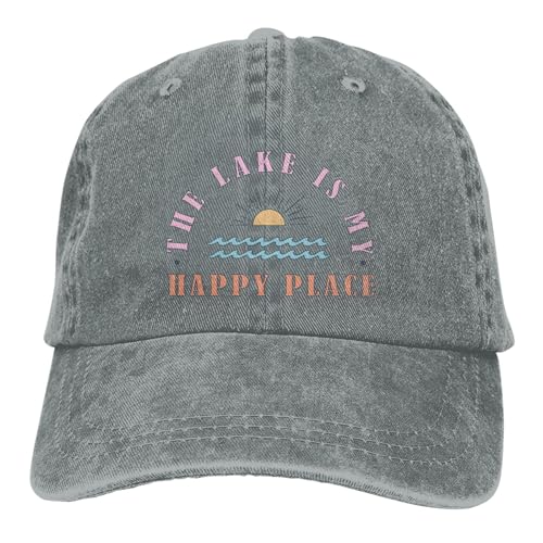 The Lake is My Happy Place Gorra Baseball para Hombre y Mujer