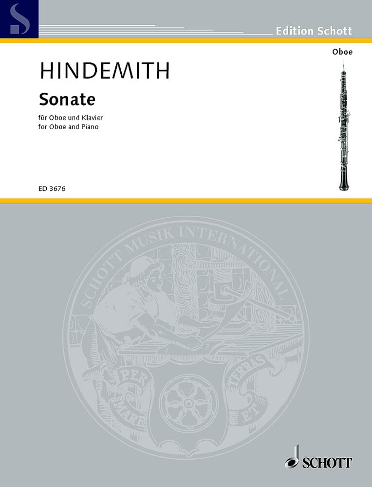 Sonata: for oboe and piano. oboe and piano.