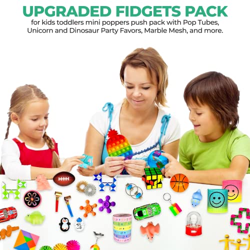 82 Pcs 2023 Upgraded Fidget Toys Pack, Party Favors Set Gifts For Kids Adults Autism Stress Relief Stocking Stuffers Sensory Pop It Autistic Bulk Boys Girls Goodie Bag Treasure Box Classroom Prizes #TOP7