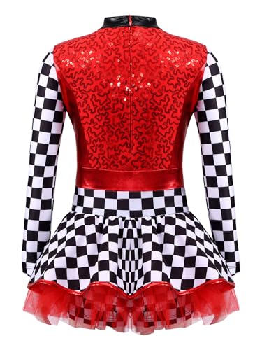 Disfraz de Piloto de Carreras para Niñas con Mono y Vestido miniatura 2