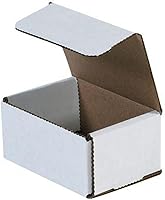 Vista 17 de Secure Seal Cajas de envío – Sobres de 5 x 5 x 3 pulgadas – Embalaje de cartón corrugado plegable blanco para correo, mudanza, almacenamiento
