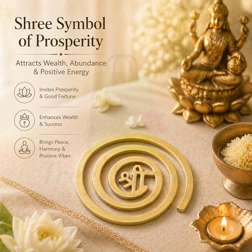 Image of Brass Shree Helix | 4 Inch | Weight-160 Gram Approx | Energy Booster Vastu Remedy | Vastu Helix Remedy for Zone Correction | Zonal Placement - NW | Pack of 1