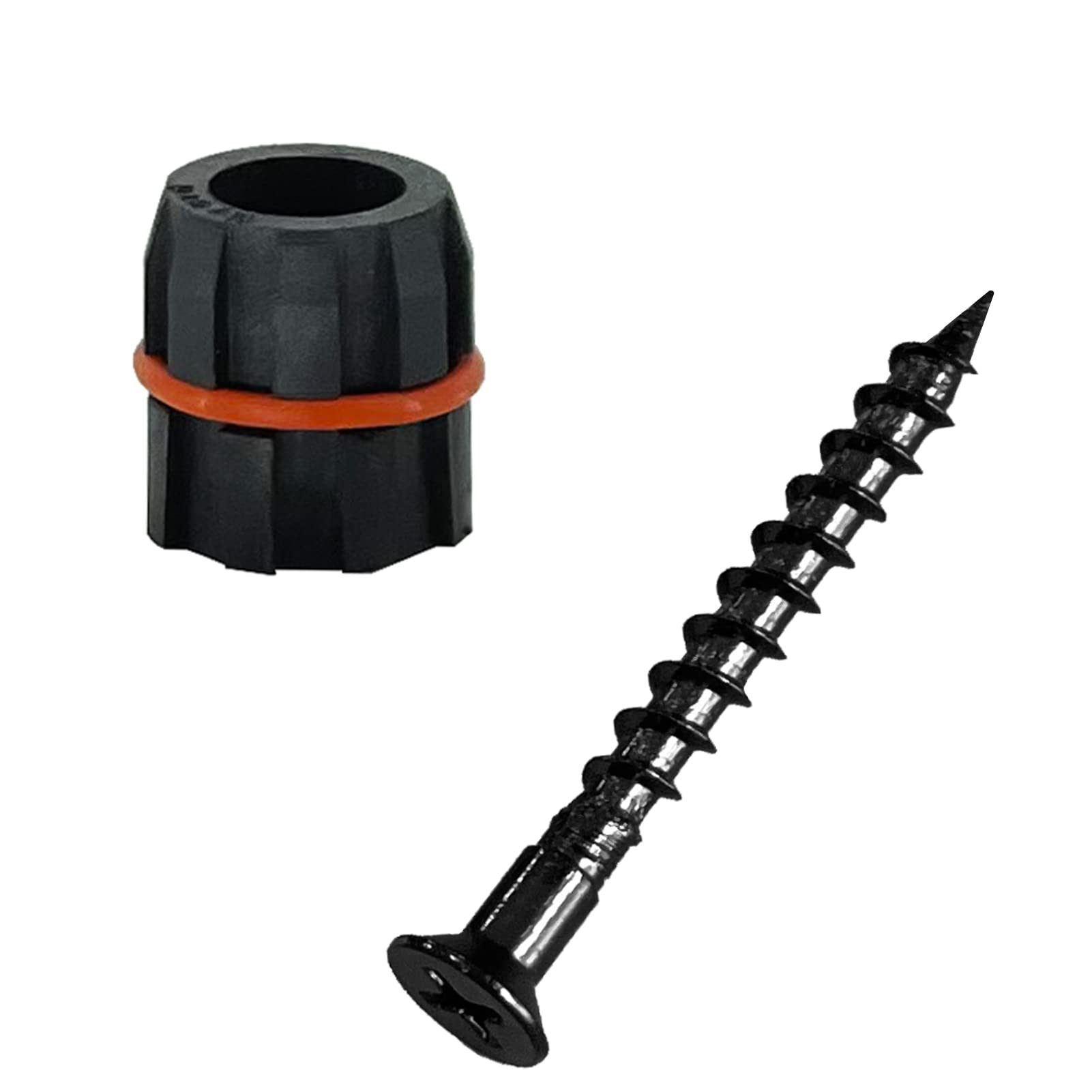 Myard Baluster Connectors Plus with Screws for Deck Handrail Railing Fencing (Qty 50, Round Line Connectors)