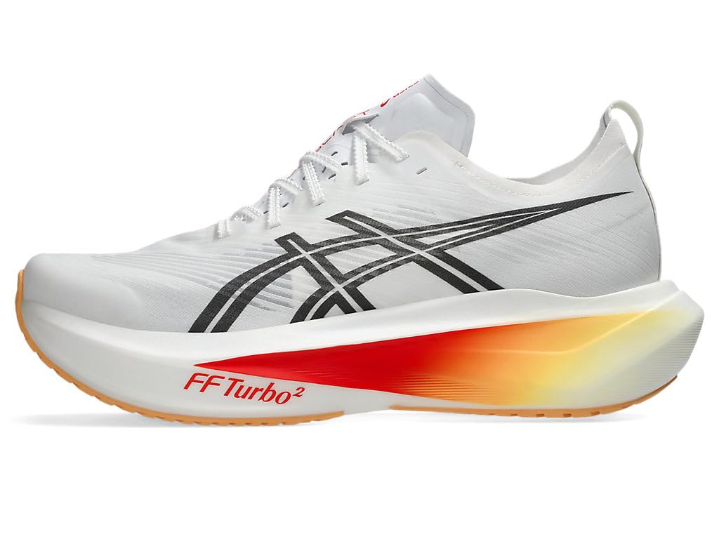 Asics Unisex Megablast Laufschuhe, Weiß/Piemont Grau, 44 EU