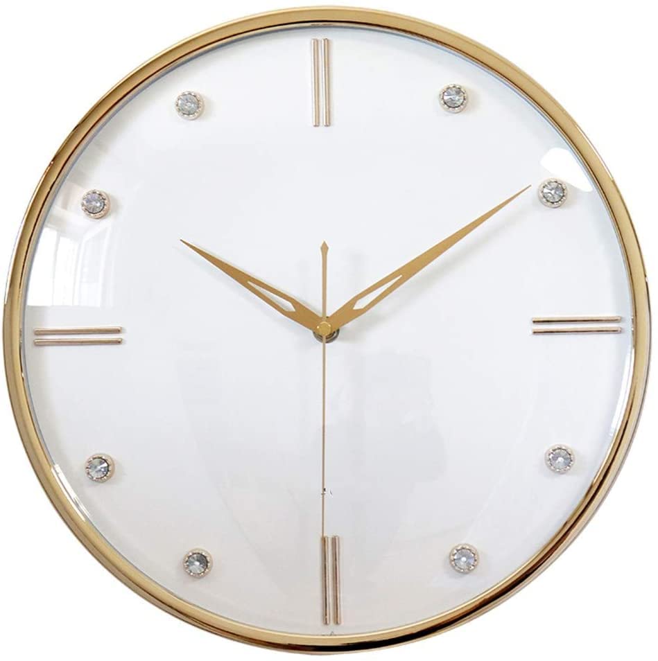 Grande horloge murale de 13 pouces avec mécanisme à quartz silencieux pour la maison