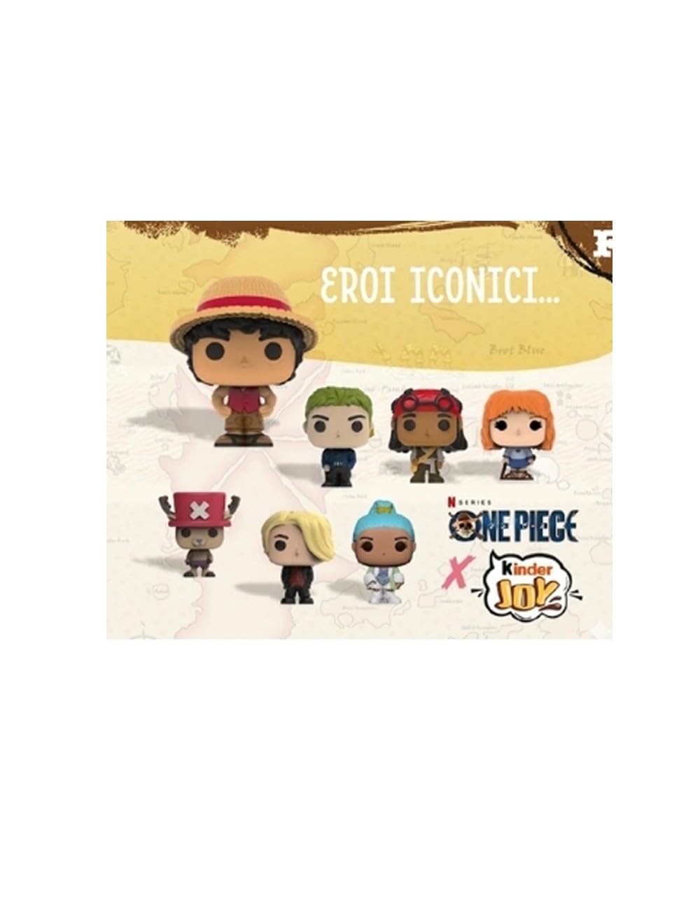 Kinder Joy One Piece x Funko – Caja de 36 Huevos con Sorpresa