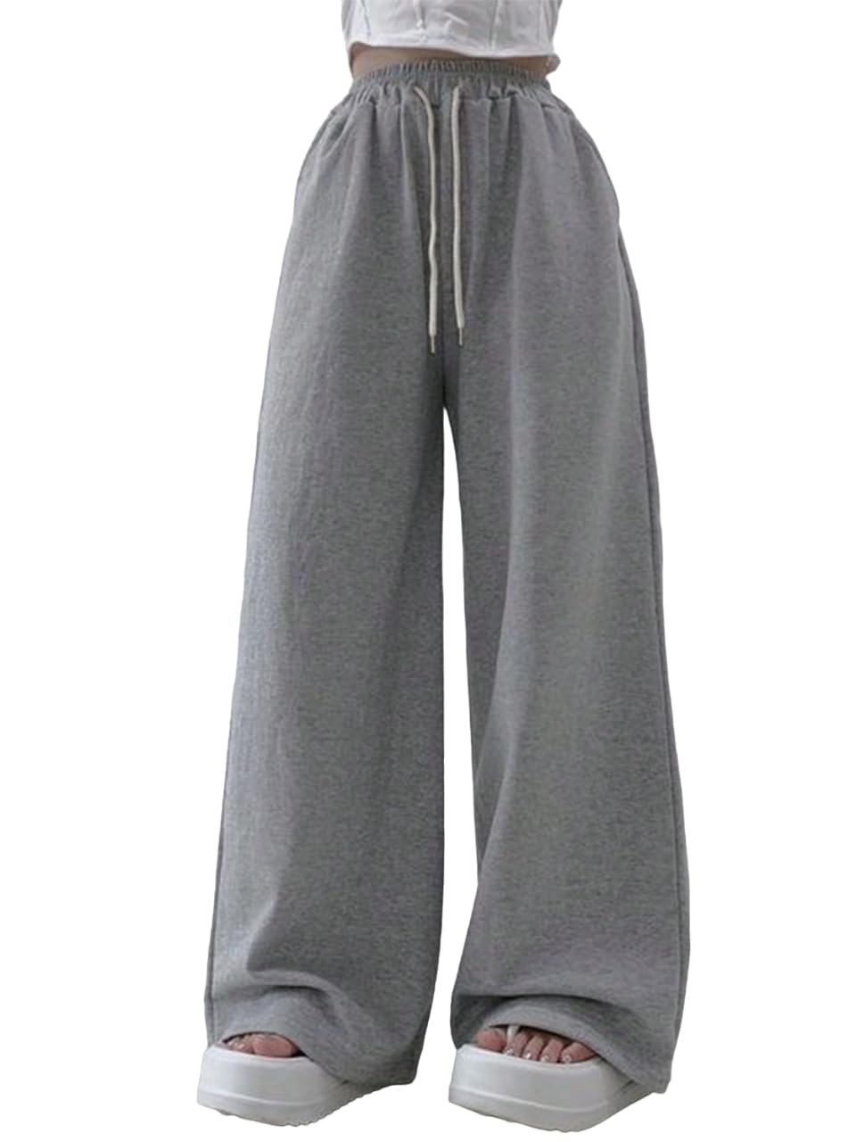dockstreetWomens Baggy fit Jogger/Sweatpants .OPENJGR1208AA-OPNBOTMGreyWomenJOGR028