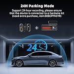 Dash Cam Front and Rear, 4k+1080P Dual Dash Camera for Cars, 1.5” WiFi Mini Dashcam with App, 170°Wide Angle Car Camera, Night Vision, 24H Parking Mode, 32GB Card Included, G-Sensor, Support 256GB Max - Image 5