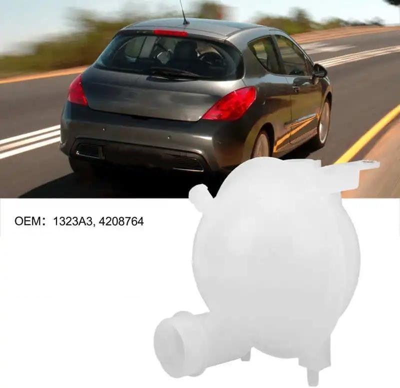 Radiator Cooling 1323 4208764 Car Sub Reservoir Tank Coolant Radiator Tank Replacement for Peugeot 307 308 Car Engine Radiator