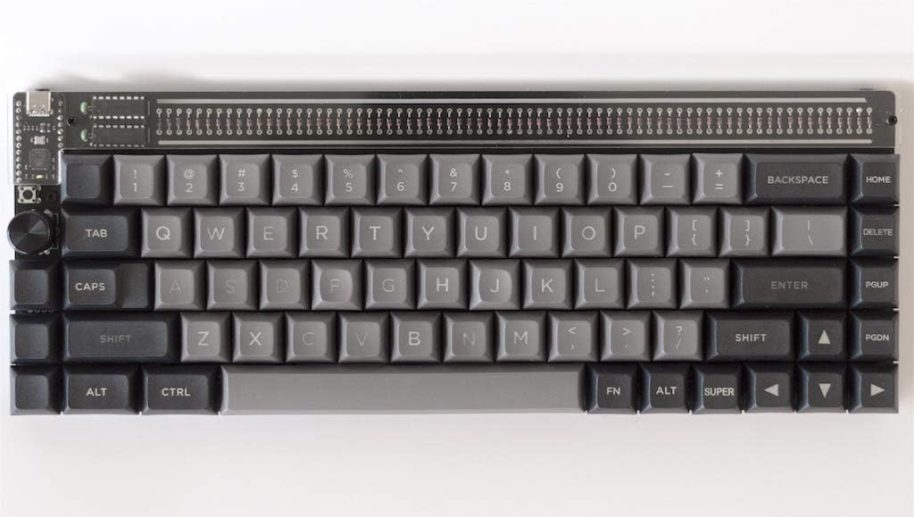 Clavier mécanique QMK programmable Nibble 65% avec 72 touches ANSI ISO noir Plus