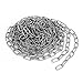 Aexit Pet Dog Material Handling Products Training Clothes Hanging 304 Stainless Steel Coil Chain Silver Coil Chains Tone M1.2x13Ft