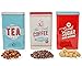 Selldorado® 3X Set di barattoli per conservare Il caffè, i Cereali, la Pasta, Scatola di immagazzinamento/Barattolo del caffè retrò per Lo Zucchero, Il tè - Barattolo del caffè 19 x 11,5 cm