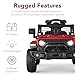 Best Choice Products 6V Kids Ride On Toy, Mini Truck, Electric Play Car w/Parent Remote Control, 4-Wheel Suspension, LED Lights, 2 Speeds, Functional Horn, 3.1MPH Max Speed - Red