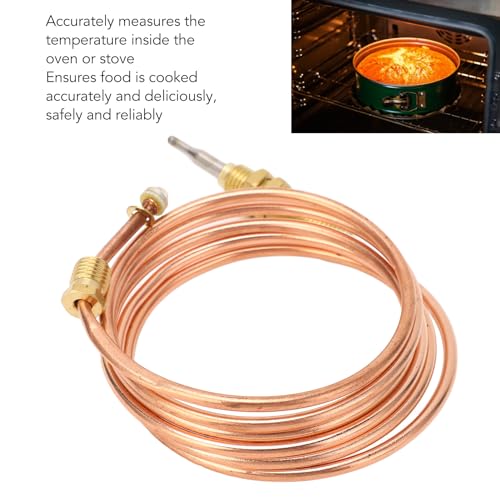 Gas -Thermo HR0001 Premium Kupfer Universal Ersatzthermoelche für Gasherd -Ofen -Kocher 120 cm langes langlebiges Thermo für Haushalts Küchengeräte
