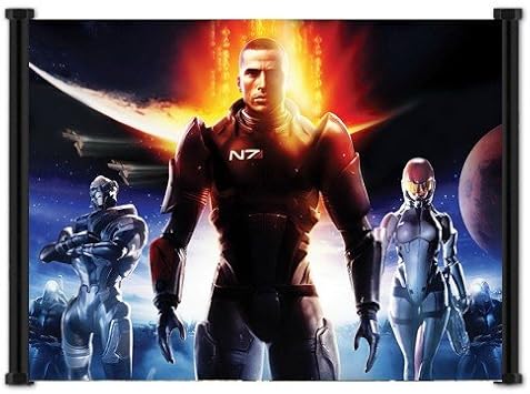 Mass Effect Game Fabric Wall Scroll Poster 24"x15" Inches