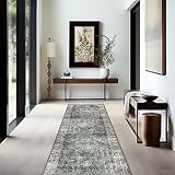 Ashler Home Deco Ashler Boho Rug, 2x6 Runner Rugs, Moroccan Area Rug for Living Room, Bedroom, Kitchen Dining Room, Dark Coffee Home Decor, Non-Slip & Machine Washable Rugs, Carpet Decoration