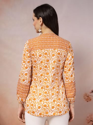 Image of Stylum Women's Floral Printed Cotton Top