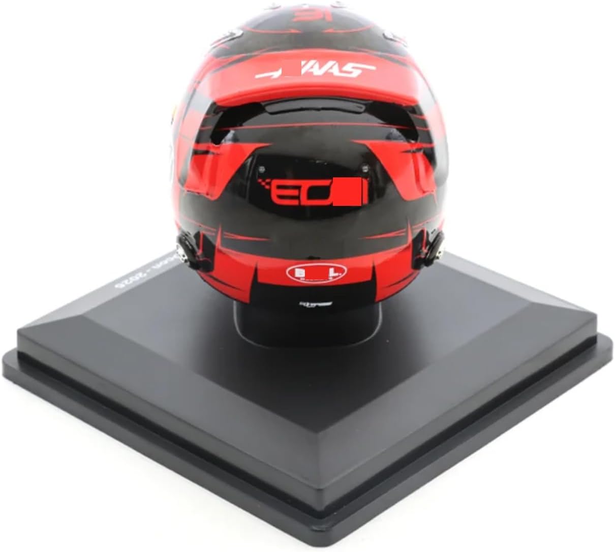 HTLNUZD 2025 1/5 F1 Mini Helmet for HaasTeam Ocon Helmet Resin Miniature Model Ornament Adult Customized Gift