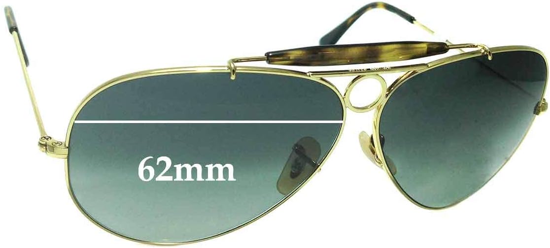 Sunglass Fix Replacement Sunglass Lenses Compatible for Ray-Ban RB3138 Shooter 62mm (Non-Polarized SFx-Diamond Rose Gold Flash Pair)