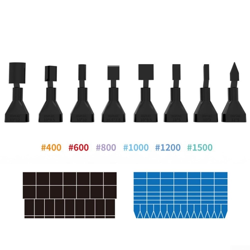 Juego de lijadora alternativa, bolígrafo de lijado eléctrico de 3 velocidades, 2800-3600 CPM con 8 puntas de nailon para tallado de madera, arcilla, pulido, manualidades, color rojo