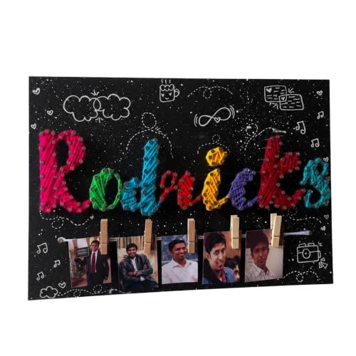 Image of HBH String Art Display Frame Handcrafted Wall Interior Accent