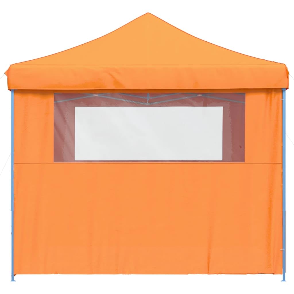 vidaXL Tienda de Fiesta Plegable Pop-Up 4 Paredes Laterales Naranja, Tienda, Tienda de jardín, cenador de Camping, toldo cenador, cenador toldo