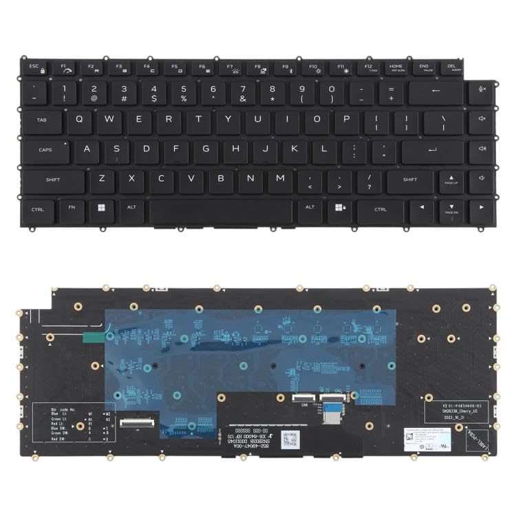 Clavier PC portable Dell X16 R1 R2 M16 R1 mécanique US RVB W0X5N5 pour remplacement et réparation