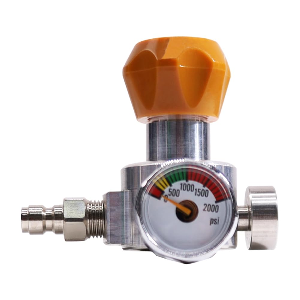 Adattatore di ricarica CO2 Adattatore per bottiglia di CO2 con manometro da 2000 Psi per DUO/TERRA/ART Quick Connect CO2 bottiglia durevole facile da installare
