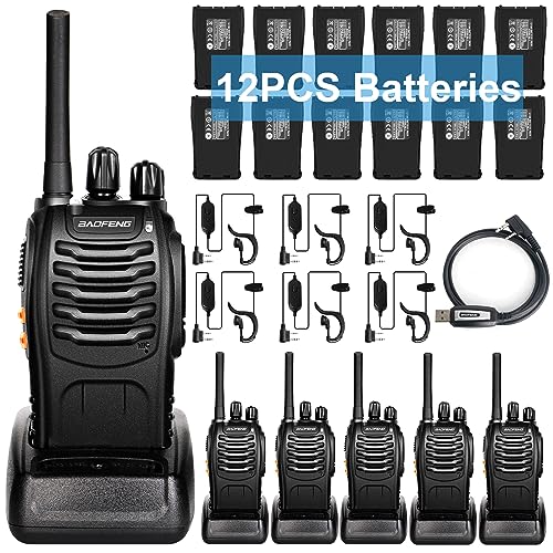 BAOFENG Radio Walkie Talkies Long Range for Adults with 12PC...