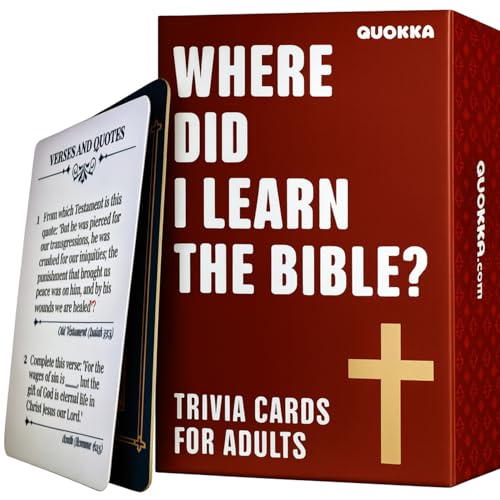 QUOKKA Bible Trivia Game for Adults – 500 Bible...