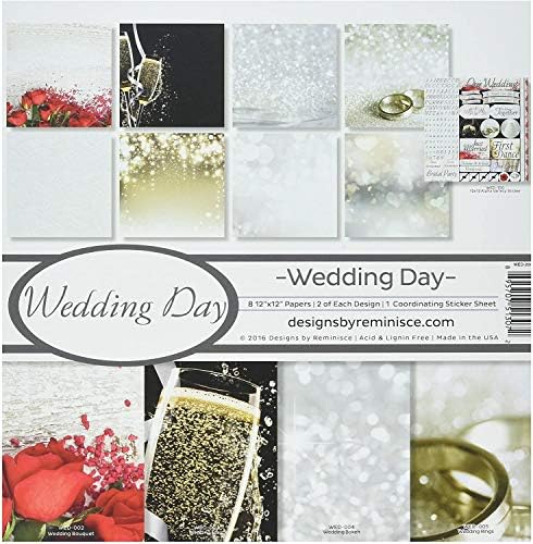 Reminisce Wedding Scrapbook Collection Kit, Multicolor, 12" by 12", (WED-200) image 4