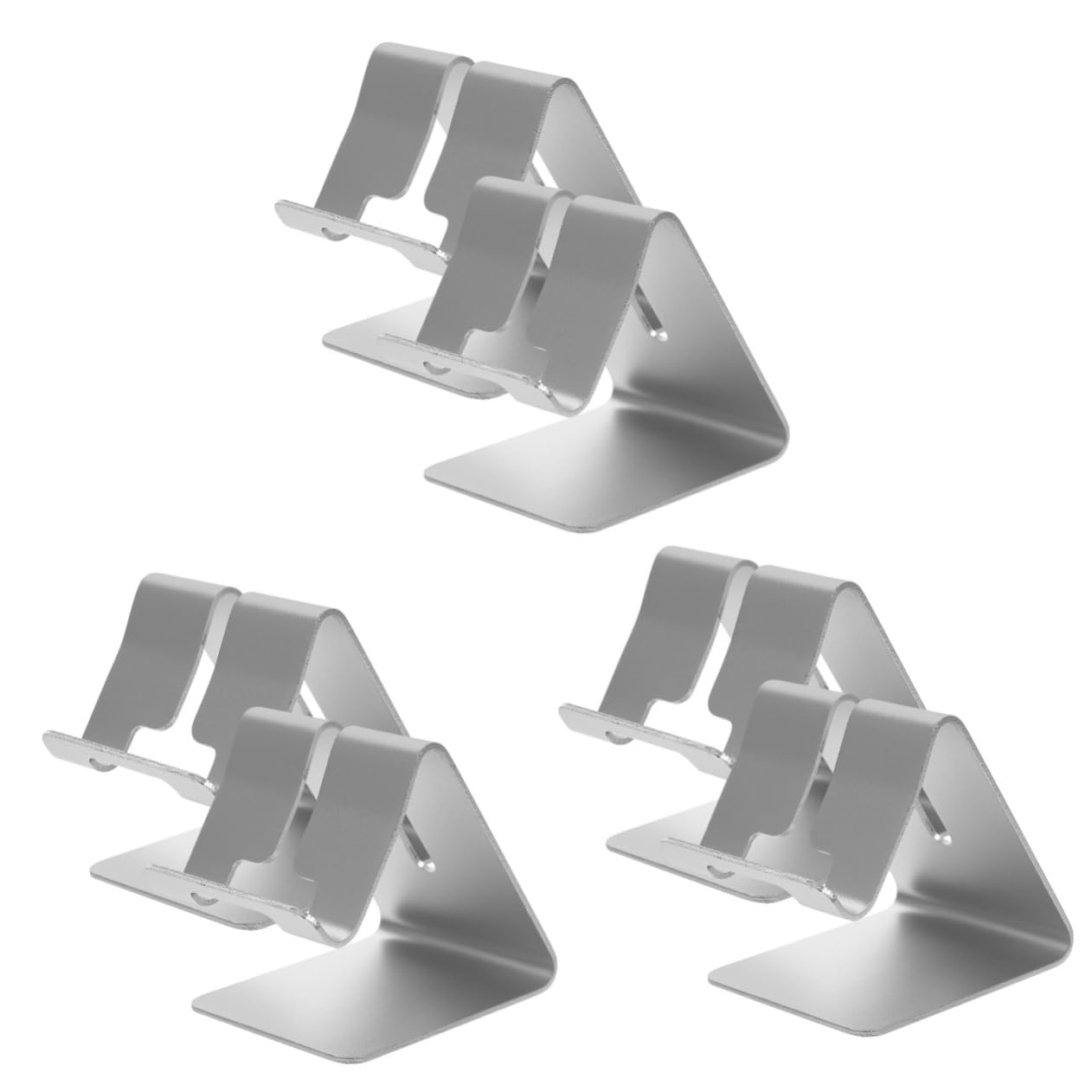 jojofuny 6pezzi Supporto Per Telefono Da Scrivania Alluminio Da Design Stabile e Portatile Per Videochiamate e Streaming Supporto Per Smartphone e Tablet Resistente e Pratico Per Ufficio e