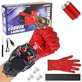 Tccydm Juegos de Guantes de Lanzador,Guantes Spiderm Lanza Telarañas, Spiderm Juguetes Niño Cuerda retráctil automática,Spiderm Launcher Glove,Lanza Telarañas spiderm,Web Shooter para Cosplay (B)
