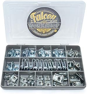 50 Piece M4 M5 M6 M8 Spire Clips Chimney Nuts U Nuts Speed Fasteners Assorted KIT
