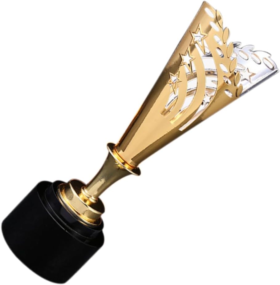 SUPVOX Metal Plated Trophy Hollow Star Sports Award Commemorative Medal Trophy