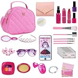 Monedero de Juego para niñas pequeñas, Juego de Monedero de Juego de simulación para niños | Kit de Juguete con Monedero para Juego de simulación 32X para niña | Juguetes de Maquillaje para Juegos de