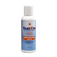 Vista 9 de CoreTex Sun X 50 SPF Loción de protección solar de amplio espectro, botella de 8 onzas de parabenos, oxibenzona, octinoxato y protector solar sin
