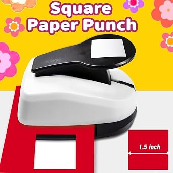 Uxsjakjsd Square Hole Punch, 2 Inch Square for Paper Punch for Scrapbooking for Paper Crafts, Hole Puncher