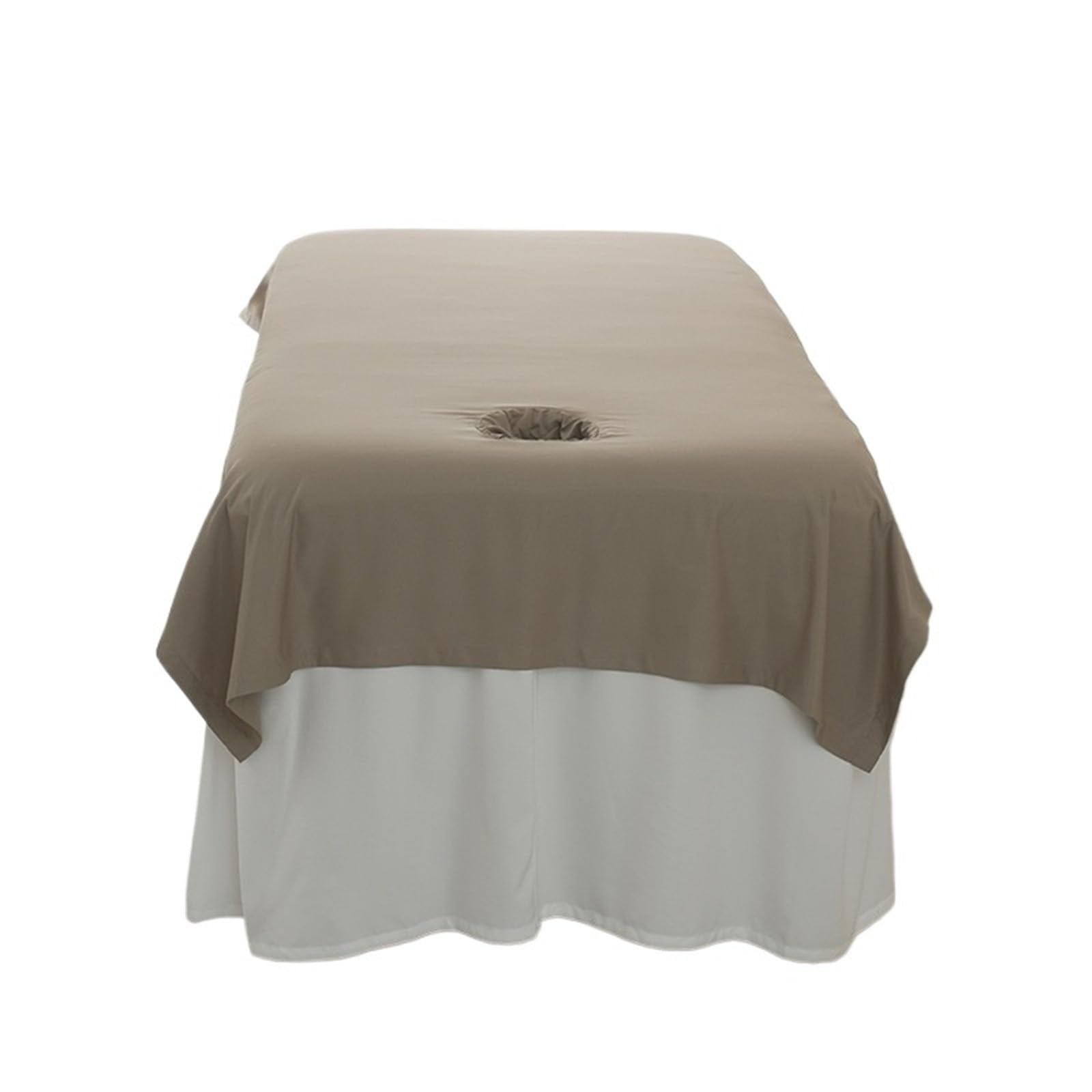 Sabanas Camilla Masaje Sábanas de masajes for salón belleza, suaves, for spa, club, funda mesa transpirable con agujeros, sábana plana, colchón(Coffee,230x118cm no hole)