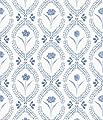 Orainege Floral Peel and Stick Wallpaper 16.9in x118.1in Blue Floral Contact Paper Leaf Flower Wallpaper Peel and Stick Boho Self Adhesive Removable for Bedroom Shelf Wall Paper Decor
