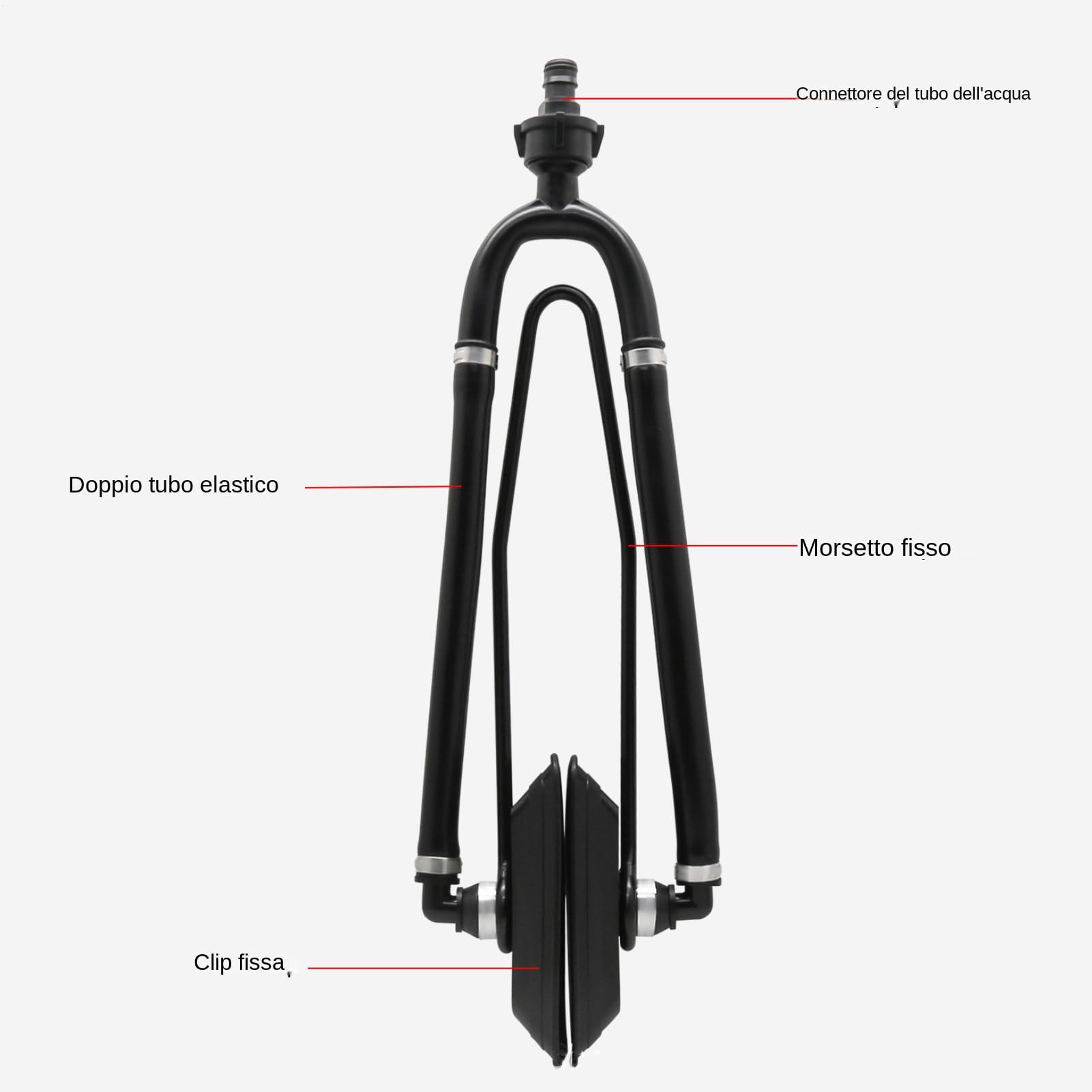 Cuffia Di Lavaggio Motore Marino – Tubo 34 Cm | Set Per Risciacquo Entrobordo E Fuoribordo | Pratici Di Manutenzione Idrica Per Motori Con Piede Poppiero