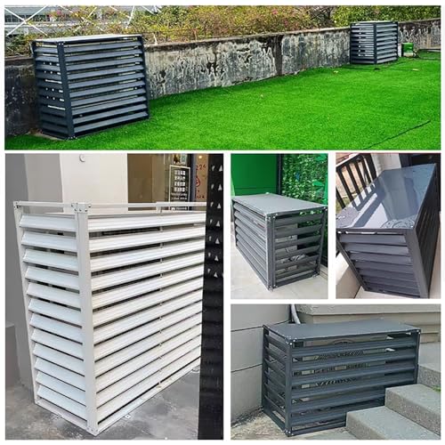 Cubierta de aluminio para aire acondicionado y valla protectora 7