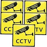BUGUUYO 5piezas Pegatinas Alarma Cctv Video Seguridad Fácil Pegar Resistente...